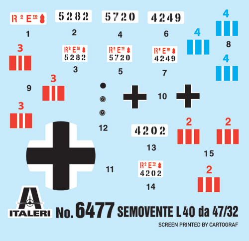 Italeri 1:35 Semovente L40 da 47/32 IT6477 - Afbeelding 6