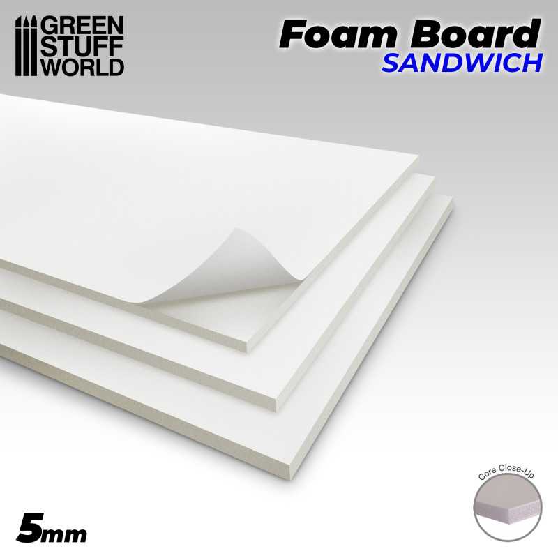 Green Stuff Foam Board 5mm ( 2 stuks ) GSW9318