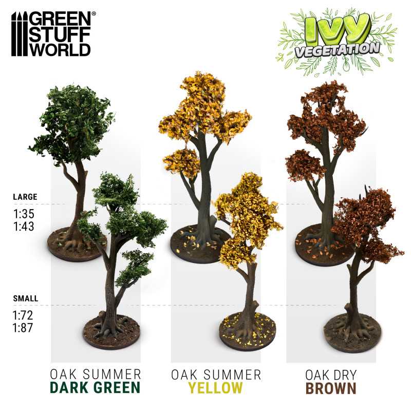 Green Stuff Ivy Foliage BROWN Oak Dry Large GSW4636 - Afbeelding 2