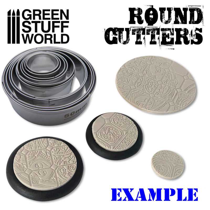 Green Stuff Round Cutters for Bases GSW1699 - Afbeelding 2