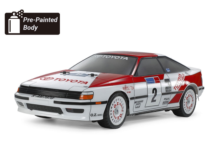 Tamiya 1:10 TT-02 Chassis Toyota Celica GT-Four ( Painted Body ) TAM47491 - Afbeelding 2
