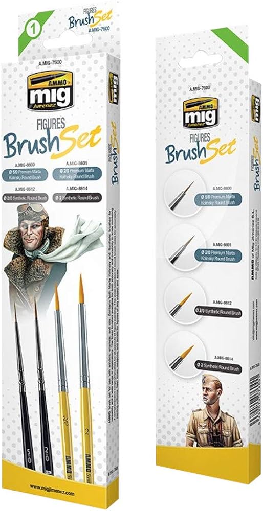 Ammo Mig Figures Brush Set MIG7600