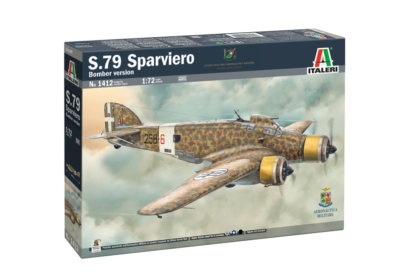 Italeri 1:72 S.79 Sparviero Bomber Version IT1412