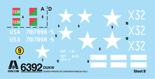Italeri 1:35 DUKW 2.5 ton GMC Truck Amphibious Version IT6392 - Afbeelding 6
