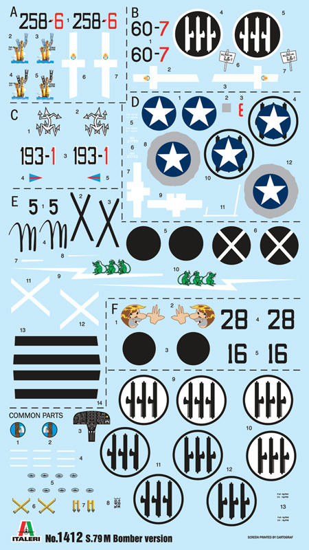 Italeri 1:72 S.79 Sparviero Bomber Version IT1412 - Afbeelding 5