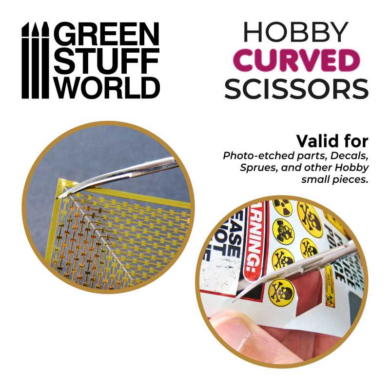 Green Stuff Hobby Scissors Curved Tip GSW3009 - Afbeelding 2