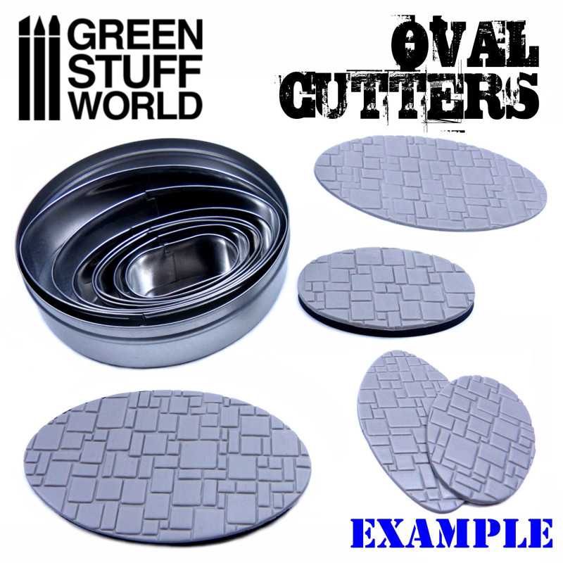 Green Stuff Oval Cutters for Bases GSW1998 - Afbeelding 2