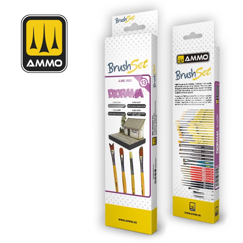 Ammo Mig Diorama Brush Set MIG7613