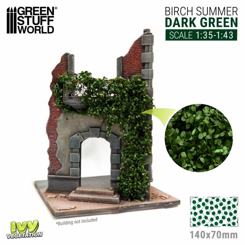 Green Stuff Ivy Foliage - Birch Summer - DARK GREEN- Large GSW4646