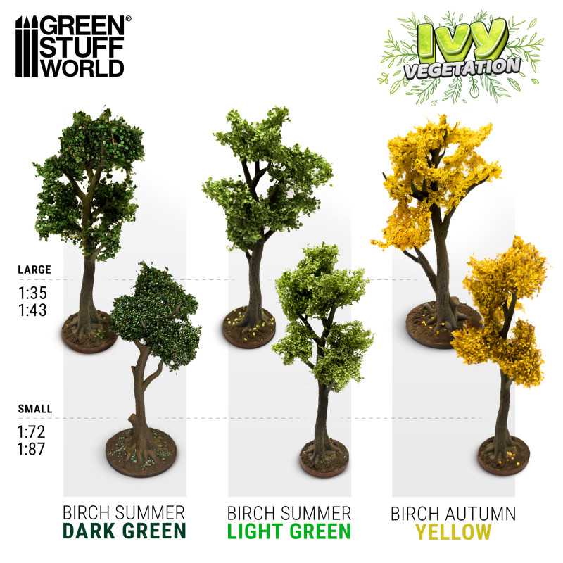 Green Stuff Ivy Foliage - YELLOW Birch - Large GSW4650 - Afbeelding 2