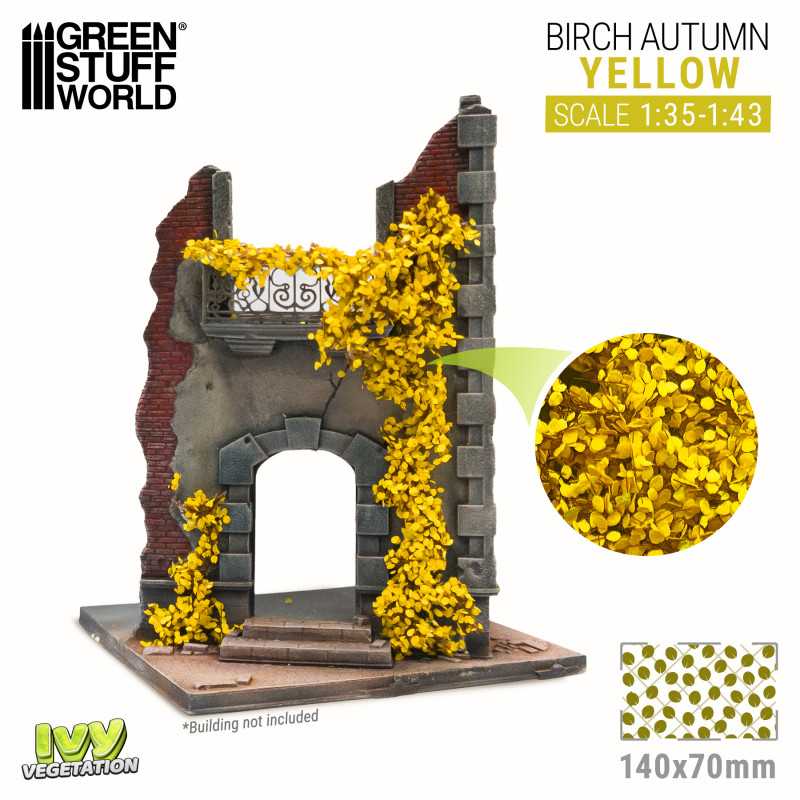 Green Stuff Ivy Foliage - YELLOW Birch - Large GSW4650