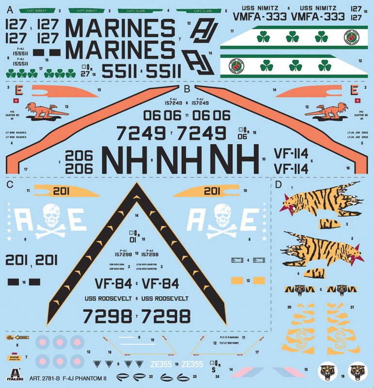 Italeri 1:48 F-4J Phantom II IT2781 - Afbeelding 7