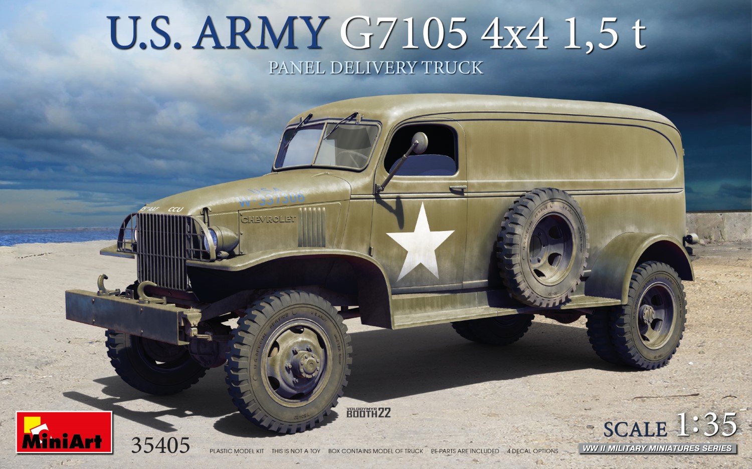 MiniArt 1:35 U.S. Army G7105 4x4 1,5 t Panel Van MA35405