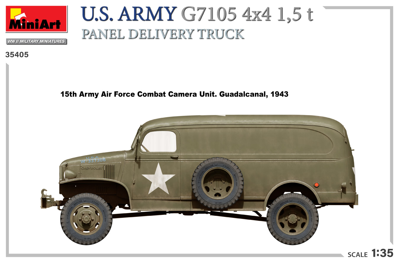 MiniArt 1:35 U.S. Army G7105 4x4 1,5 t Panel Van MA35405 - Afbeelding 5