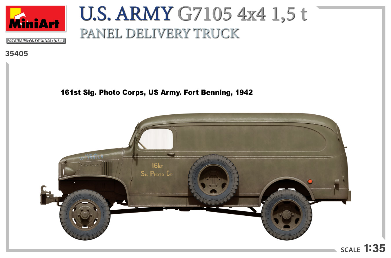 MiniArt 1:35 U.S. Army G7105 4x4 1,5 t Panel Van MA35405 - Afbeelding 3