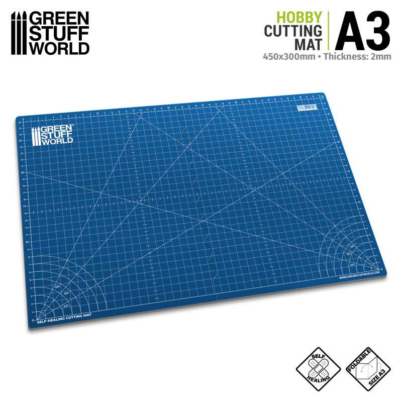 Green Stuff BLUE Cutting Mat A3 GSW3244