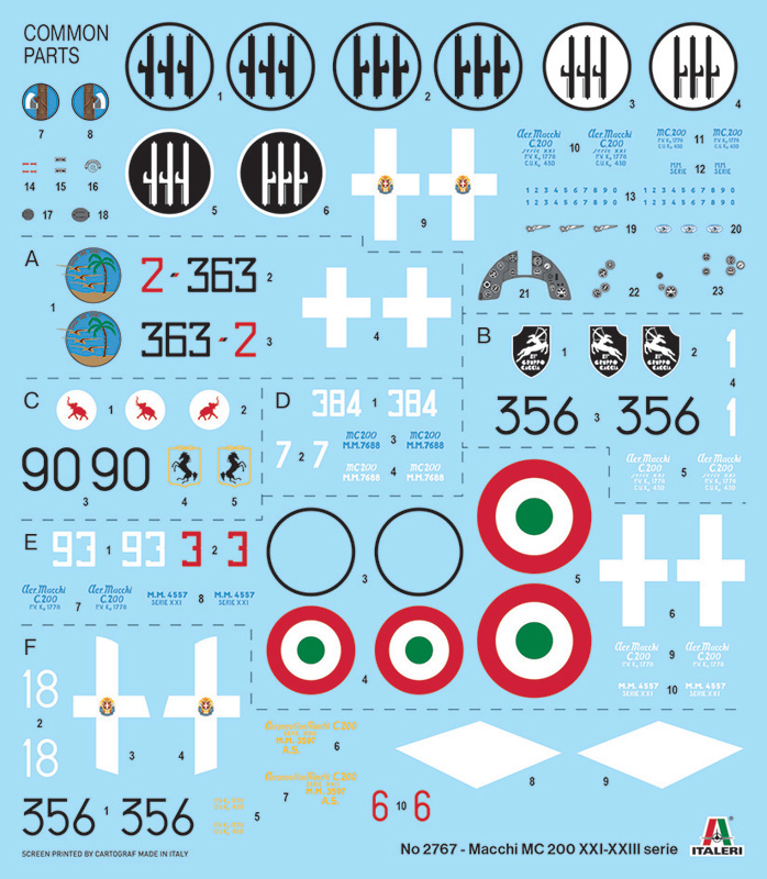 Italeri 1:48 Macchi C.200 Series XXI-XXIII IT2767 - Afbeelding 6