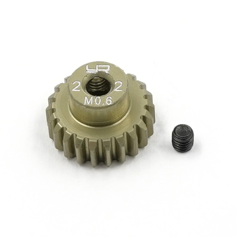 Yeah Racing Alu. 7075 Hard Coated Pinion Gear 0.6 22T MG-06P22T