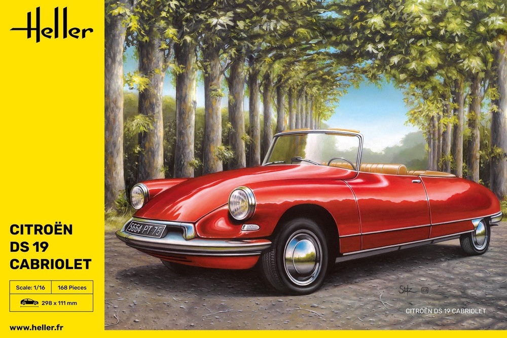 Heller 1:16 Citroen DS 19 Cabriolet H80796 - Afbeelding 2