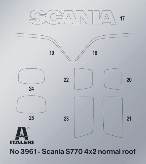 Italeri 1:24 Scania 770 S V8 " White Cab " IT3965 - Afbeelding 13