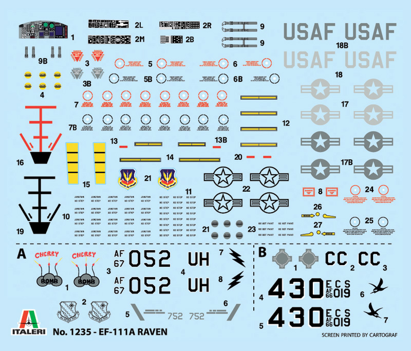 Italeri 1:72 EF-111 A Raven IT1235 - Afbeelding 6