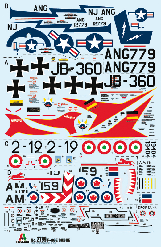 Italeri 1:48 F-86E Sabre IT2799 - Afbeelding 6