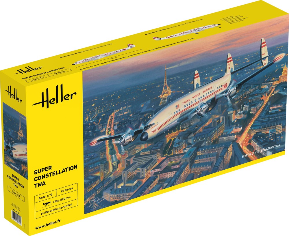 Heller 1:72 Super Constellation TWA H82391