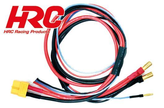 HRC Racing Charging Cable 2S XT60 to 5mm & JST Case Battery 600mm HRC9659-6
