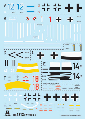 Italeri 1:72 FW 190 D-9 IT1312 - Afbeelding 5