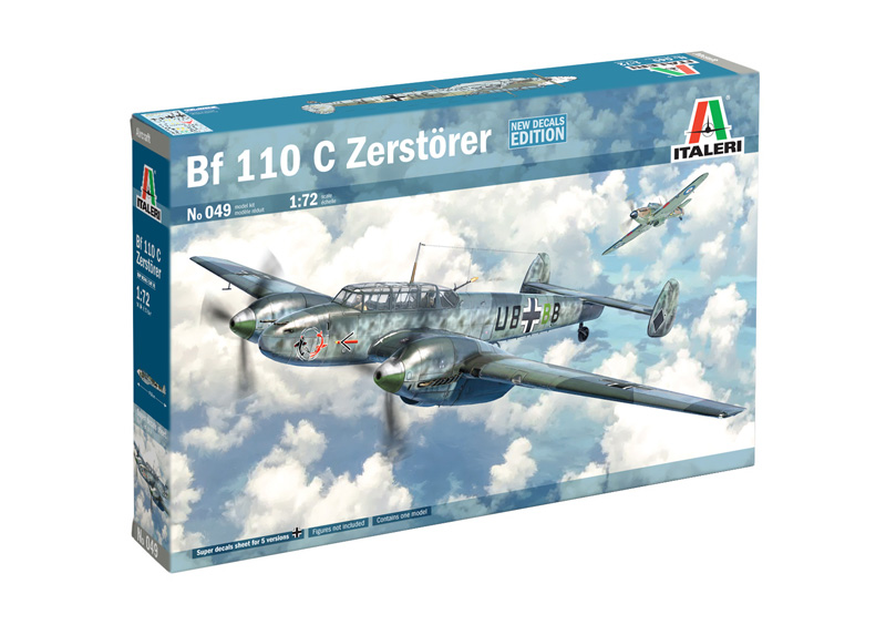 Italeri 1:72 Bf 110 C Zerstorer IT049
