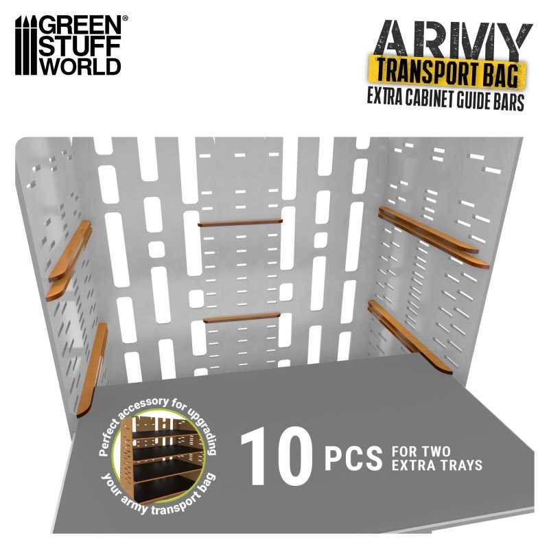 Green Stuff Extra Rails for Miniatures Carrying Case GSW12764 - Afbeelding 2