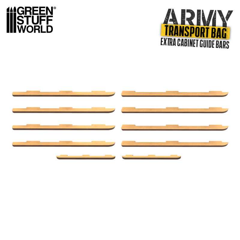 Green Stuff Extra Rails for Miniatures Carrying Case GSW12764