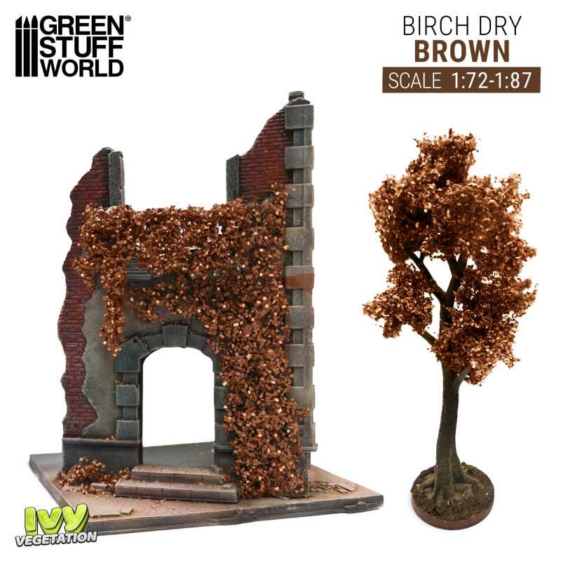 Green Stuff Ivy Foliage-BROWN Birch-Small (140x70mm ) GSW4653 - Afbeelding 2