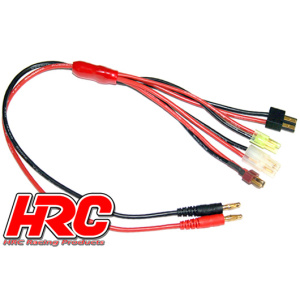 HRC Racing Multi Charging Cable-600mm Tamiya/Mini Tamiya/Traxxas/Dean     HRC9123-6