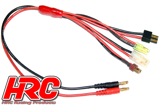HRC Racing Multi Charging Cable-600mm Tamiya/Mini Tamiya/Traxxas/Dean HRC9123-6