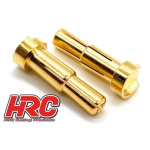 HRC Racing Products Gold Plug 4.0mm & 5.0mm- Male (2) HRC9014A