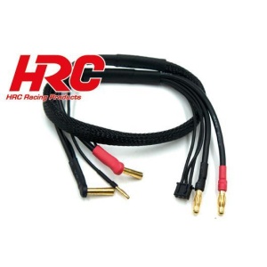 HRC Racing Charging 4mm Bullet to 4mm & JST Balancer Plug for Hard Case Battery 50cm WRAP Type PRO HRC9157P