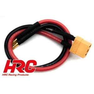 HRC Racing Charger Lead-XT90 (F) to 4mm Bullet (M)-300mm 10AWG-Gold ( use for power supply )    HRC9128-XT90