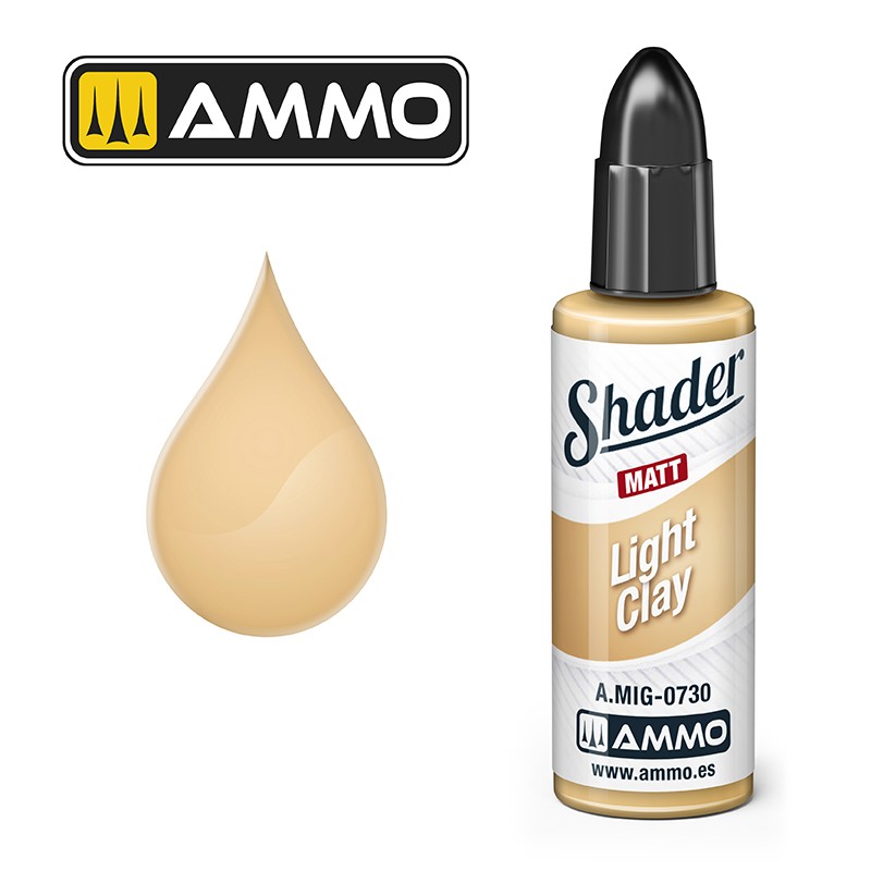 Ammo Mig Matt Shader Light Clay 10ml MIG-0730