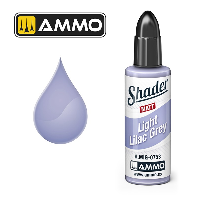 Ammo Mig Matt Shader Light Lilac Grey 10ml MIG-0753