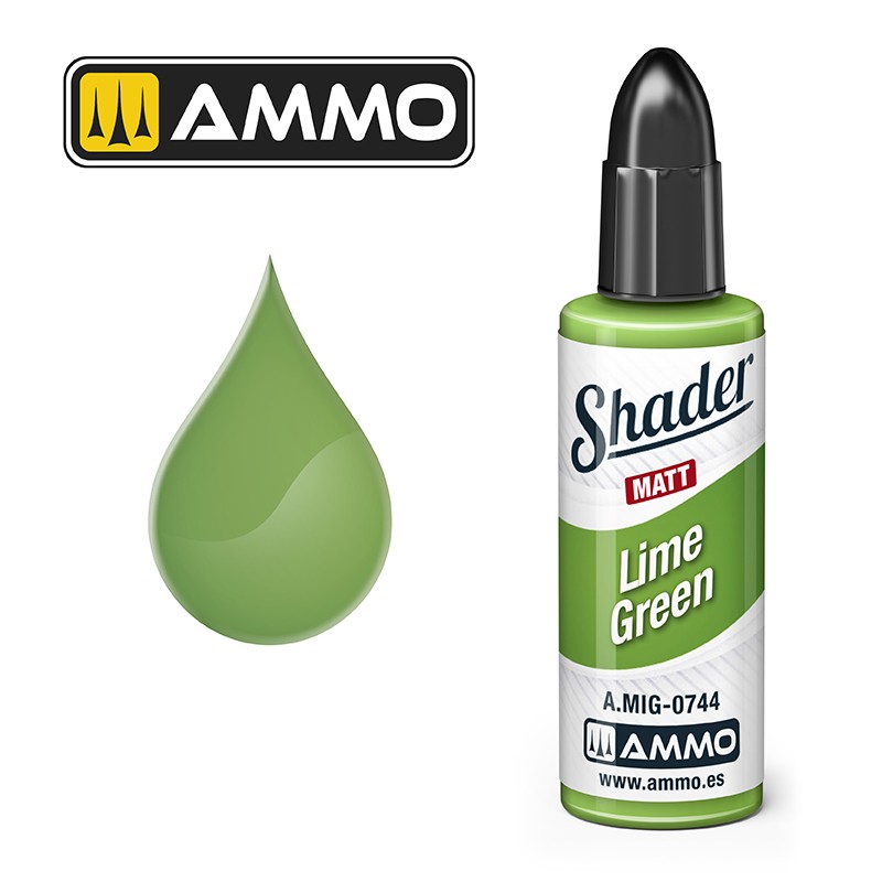 Ammo Mig Matt Shader Lime Green 10ml MIG-0744