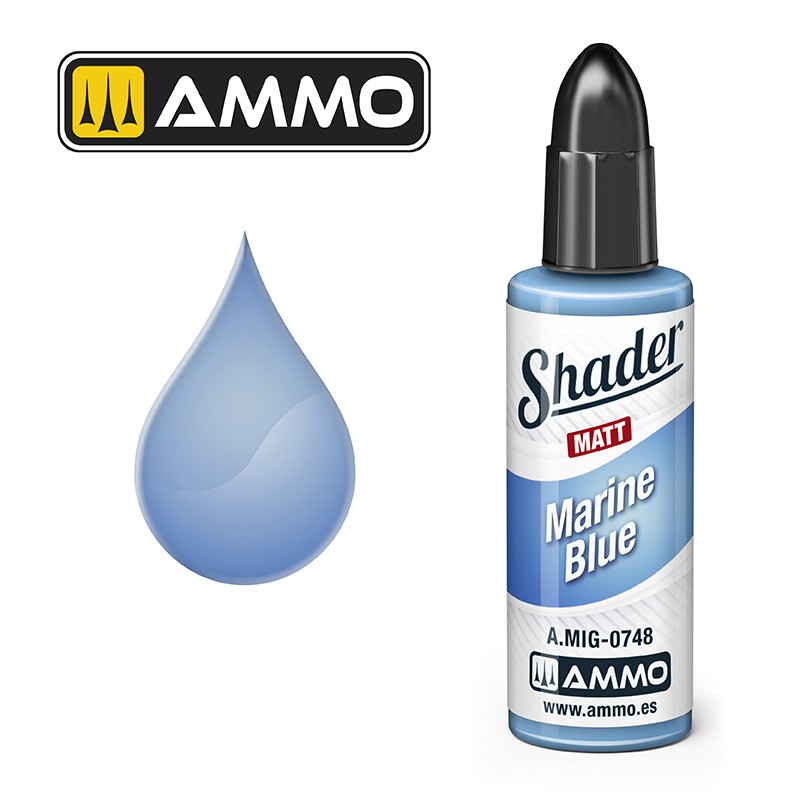 Ammo Mig Matt Shader Marine Blue 10ml MIG-0748