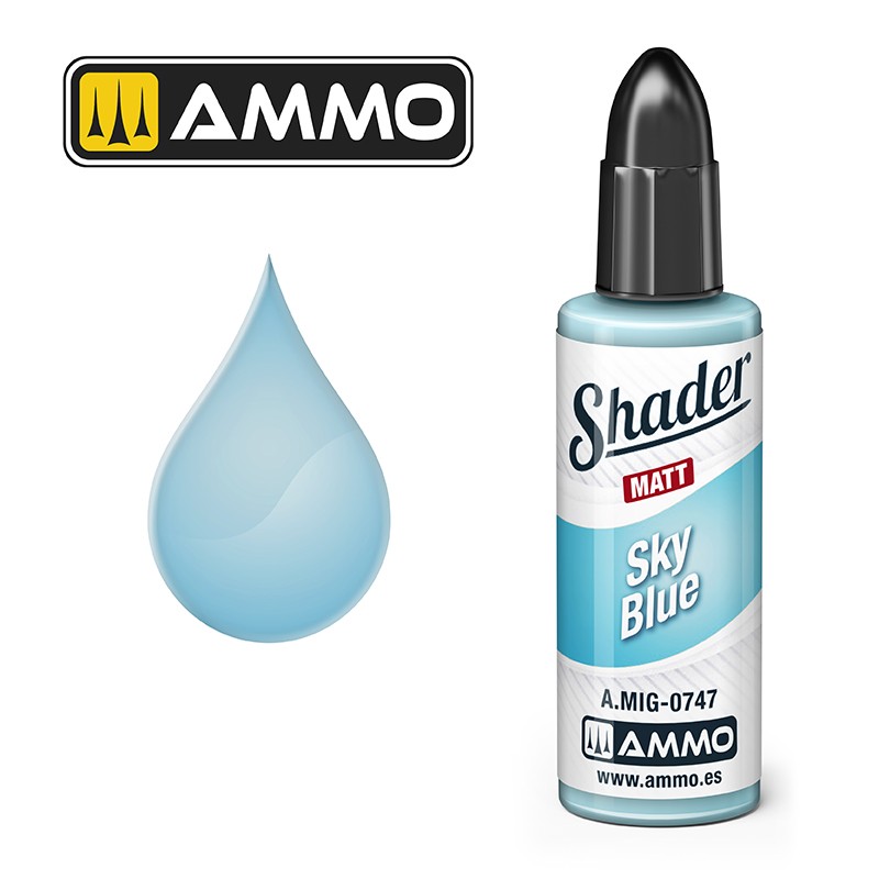 Ammo Mig Matt Shader Sky Blue 10ml MIG-0747