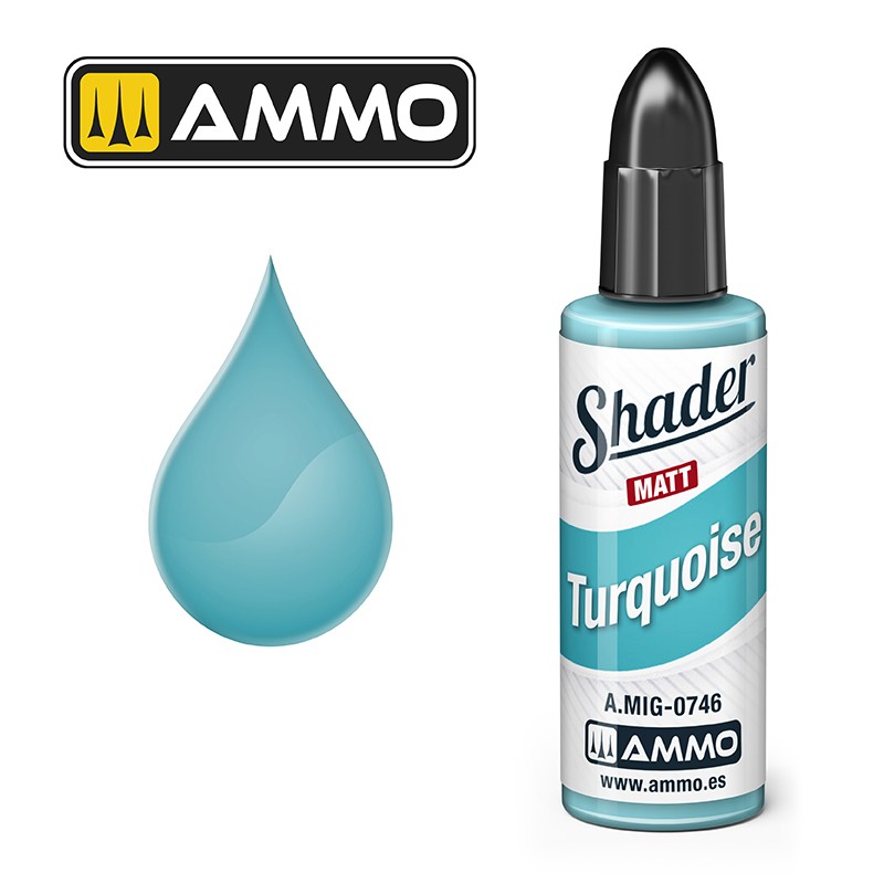 Ammo Mig Matt Shader Turquoise 10ml MIG-0746