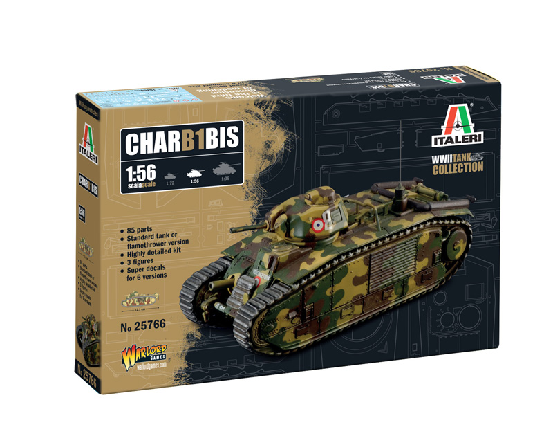 Italeri 1:56 Char B1 Bis IT25766