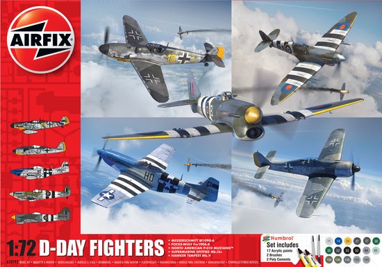 Airfix 1:72 D-Day Fighters Gift Set AF50192