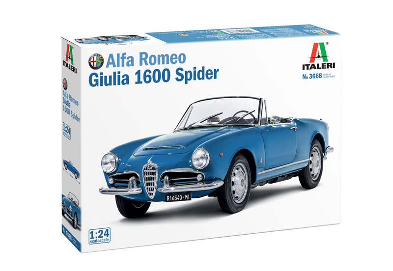 Italeri 1:24 Alfa Romeo Giulia 1600 Spider IT3668