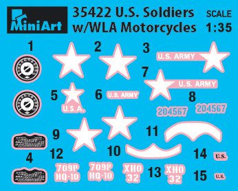 MiniArt 1:35 U.S. Soldiers whit WLA Motorcycles MA35422 - Afbeelding 6