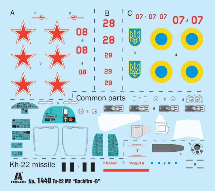 Italeri 1:72 Tu-22M2 Blackfire-B IT1440 - Afbeelding 9