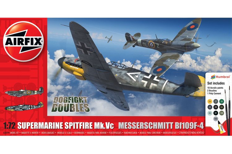Airfix 1:72 Supermarine Spitfire Mk.Vc vs Messerschmitt Bf109F-4 AF50194